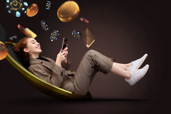 366BED Mobile Casino — Play anytime, anywhere A player using their smartphone during a festive local event, representing 366BED’s fully mobile-friendly casino.